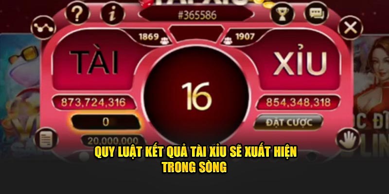 Quy luật kết quả tài xỉu sẽ xuất hiện trong sòng